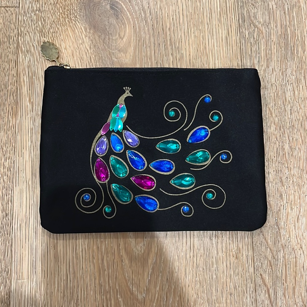 Lulu Guinness London Peacock Clutch